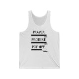 Prayer Protest Pop Off | Unisex Jersey Tank