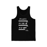 Prayer Protest Pop Off | Unisex Jersey Tank