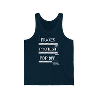 Prayer Protest Pop Off | Unisex Jersey Tank